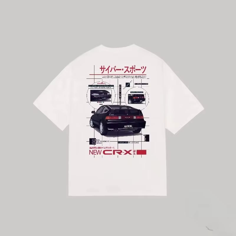 2025 Summer  Automobile and Motorcycle Clothing Comfortable Classic Logo Pattern Licensed Clothing Shortsleeved T-Shirt Top