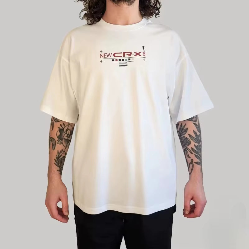 2025 Summer  Automobile and Motorcycle Clothing Comfortable Classic Logo Pattern Licensed Clothing Shortsleeved T-Shirt Top