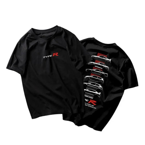 Men'S and Women'S T-Shirt JMD Culture Short Sleeve  Faith TYPER Modified Car NSX Civic DC2 Red Head Culture S2000 Fit